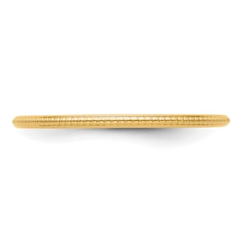 14K Yellow Gold 1.2mm Bead Stackable Expressions Band