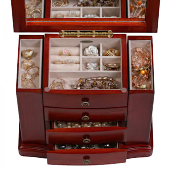 Mele and Co Harmony Wooden Musical Jewelry Box