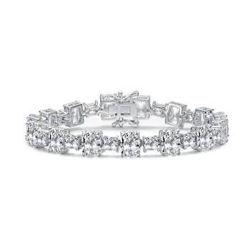 Prong-Set CZ Tennis Bracelet In Sterling Silver 2.25ctw