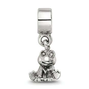 Sterling Silver Frog Dangle Bead