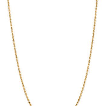 14k Yellow Gold 2.75mm Solid Diamond-cut Quadruple Rope 26 Inch Chain
