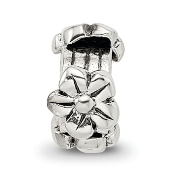 Sterling Silver Flowers Bead