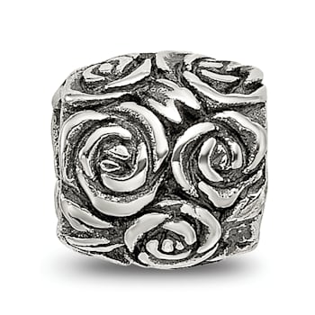 Sterling Silver Floral Bali Bead