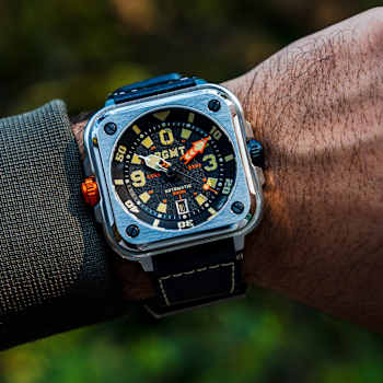 RGMT Pershing Black Dial White Bezel Black Stainless Steel Band
Automatic Watch