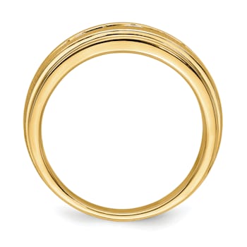 10K Yellow Gold Lab Grown Diamond, SI1/SI2, G H I, Men's Ring