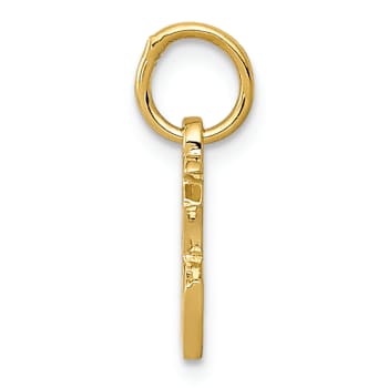 10K Yellow Gold Chinese Symbol "Good Luck" Charm