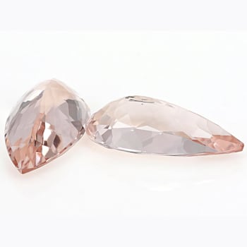 Morganite 12x6mm Pear Shape Matched Pair 3.34ctw