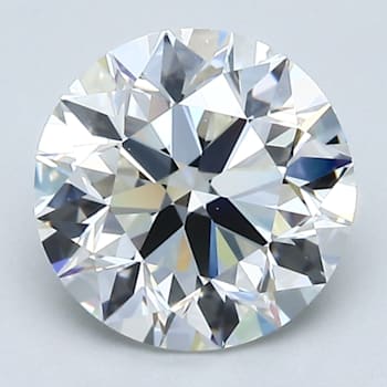 2.2ct White Round Mined Diamond G Color, VVS2, GIA Certified