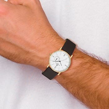 Men's Charles Hubert Stainless Steel White Dial Dress Watch