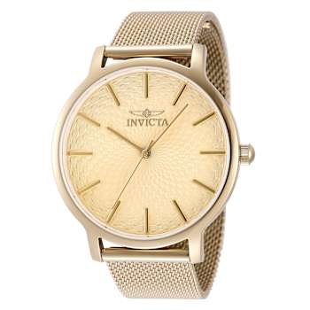 Invicta Wildflower 38mm Yellow Stainless Steel Mesh Band Quartz Watch