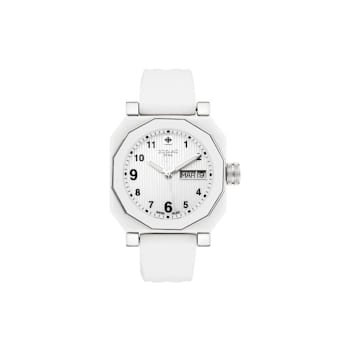 Zodiac Women's Icon White Rubber Band Watch