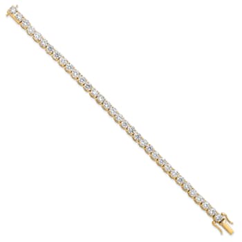 14K Yellow Gold VS/SI GH, Lab Grown Diamond Tennis Bracelet