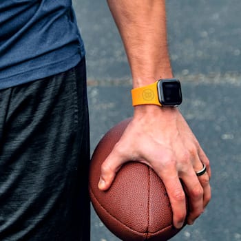 Gametime NHL Boston Bruins Debossed Silicone Apple Watch Band (38/40mm
M/L). Watch not included.