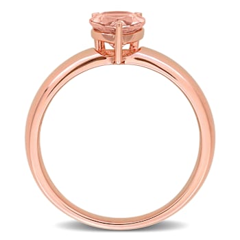 Morganite 14K Rose Gold Ring 1.00ctw