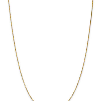 14k Yellow Gold 1.1mm Box Chain 26"