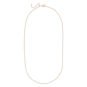 18K Yellow Gold Plated Sterling Silver 1.46 mm Adjustable Rope Chain
22" Necklace