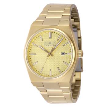 Invicta Speedway 40mm Yellow Dial Stainless Steel Band Quartz Watch