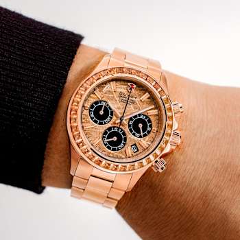 Duxot Accelero Meteorite Chronograph Rose Dial Rose Stainless Steel Band
Limited Edition Watch