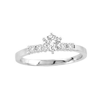 0.55ctw Diamond Engagement Ring in 14k White Gold