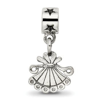 Sterling Silver Kids Fan Dangle Bead