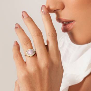 Ethiopian Opal Yellow and Diamond 14K Yellow Gold Ring 2.09ctw