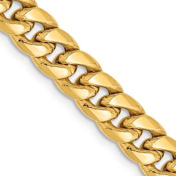 14k Yellow Gold 6mm Miami Cuban Link 26 Inch Chain