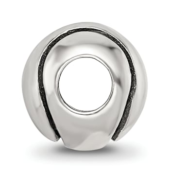 Sterling Silver Tennis Ball Bead