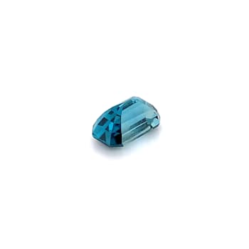 Blue Zircon 11.5x6.9mm Emerald Cut 6.76ct