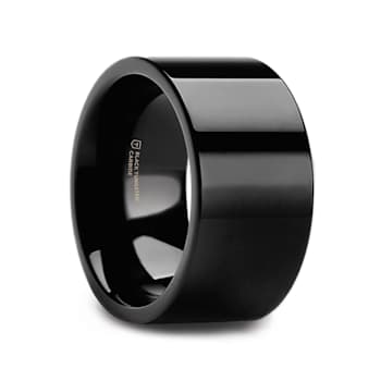 MORPHEUS Flat Black Tungsten Ring 12mm