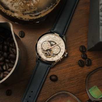 Thomas Earnshaw Baron Grand Date Calendar Open Heart Automatic