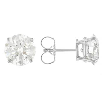 Lab-Grown Diamond Stud Earrings In 14K White Gold 5.00ctw