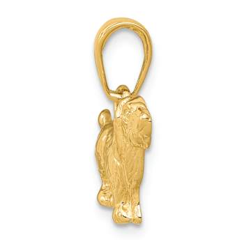 14K Yellow Gold Cocker Spaniel Dog Pendant