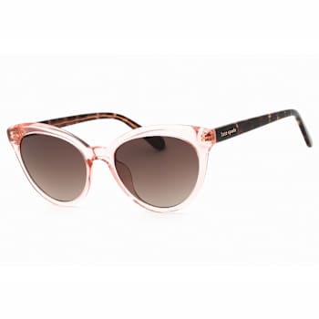 Kate Spade Tamara Pink and Tortoise Cat Eye Frame / Brown Lenses Sunglasses