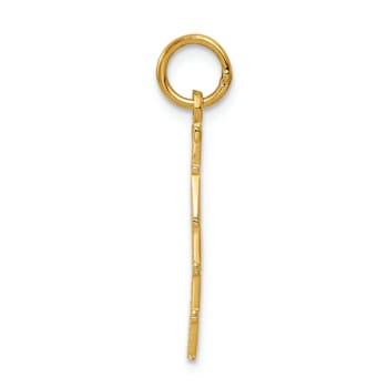 14k Yellow Gold Polished TAKEN pendant