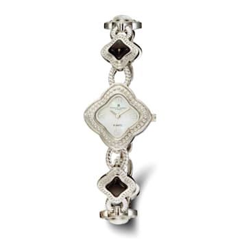 Ladies Charles Hubert Black Agate and White Howlite Bracelet Watch