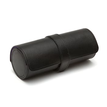 Blake Triple Watch Roll - Black Pebble
