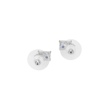 White Cubic Zirconia Platineve Stud Earrings 3.02ctw
