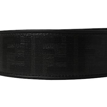 Fendi Strap You Black Glazed Fabric FF Zucca Handbag Shoulder Strap