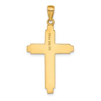 14k Yellow Gold Cross Pendant