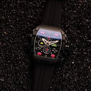 Nubeo Magellan Chronograph Space Invaders Black Stainless Steel Band
Limited Edition Watch