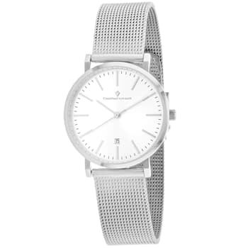Christian Van Sant Women's Paradigm White Dial, Stainless Steel Watch