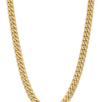 14k Yellow Gold 11mm Miami Cuban Link 26 Inch Chain