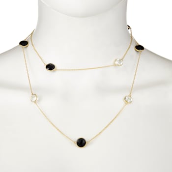 Black Spinel 14k Yellow Gold 34" Necklace 31.93ctw