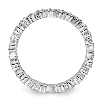 Sterling Silver Stackable Expressions Diamond Heart Ring 0.252ctw