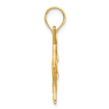 14k Yellow Gold Unicorn Pendant