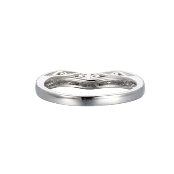 White Cubic Zirconia Rhodium Over Sterling Silver 3 Pieces Bridal Set
Rings 4.28ctw