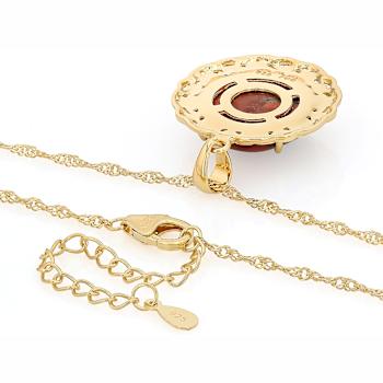 Peanut Obsidian Round Solitaire Pendant Necklace In 18K Gold Over
Sterling Silver 16mm