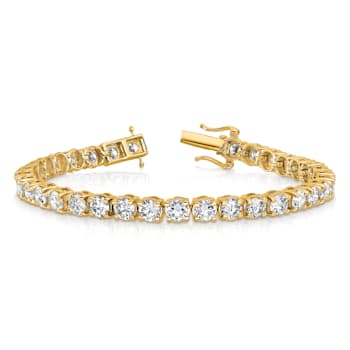 14K Yellow Gold VS/SI GH, Lab Grown Diamond Tennis Bracelet