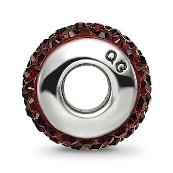 Sterling Silver Reflections Brown Full Preciosa Crystal Bead