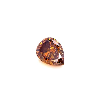 Natural Cognac Diamond 7.07x5.53mm Pear Shape 1.02ct